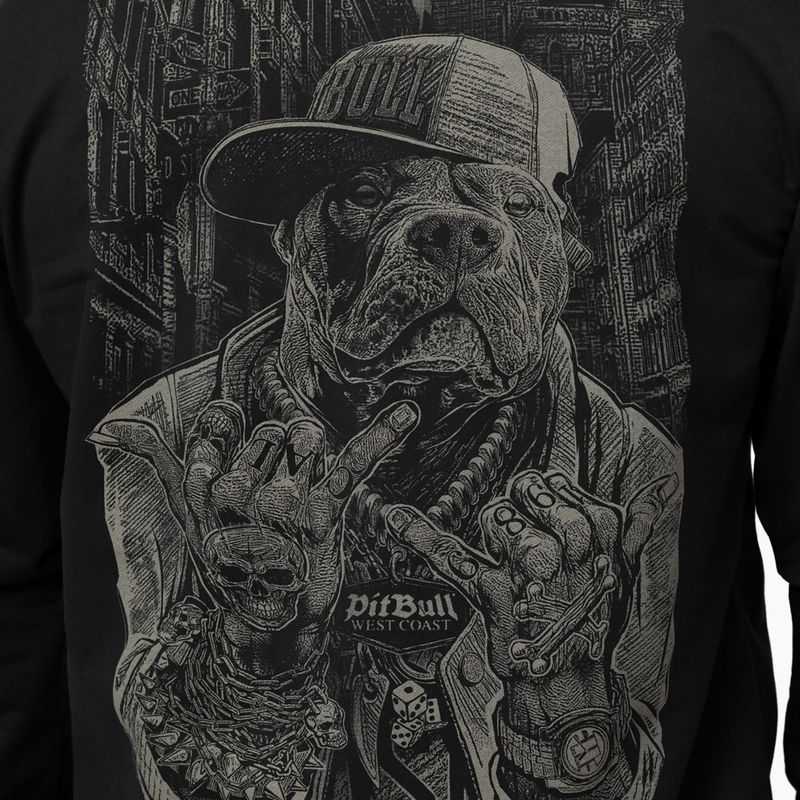 Herrenpullover Pitbull USA Hooded Zip black 5