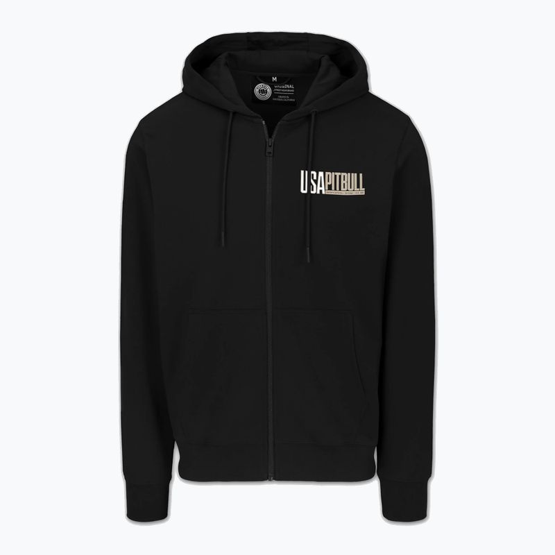 Herrenpullover Pitbull USA Hooded Zip black 6
