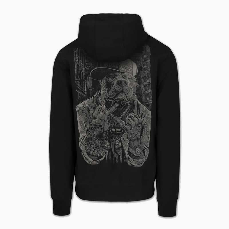 Herrenpullover Pitbull USA Hooded Zip black 7