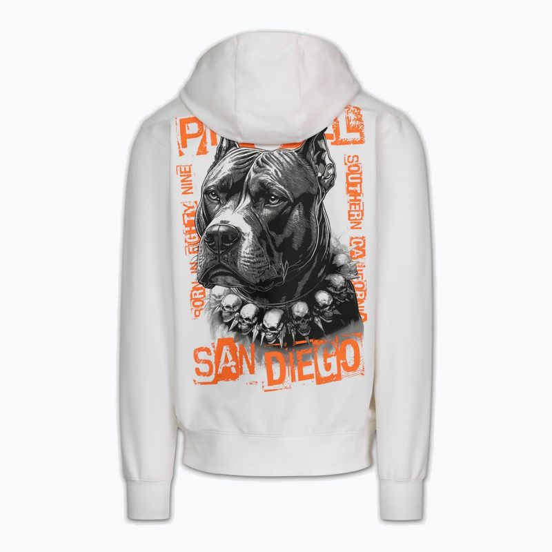 Herrenpullover Pitbull Blacky Sweatshirt Zip Hooded off white 6