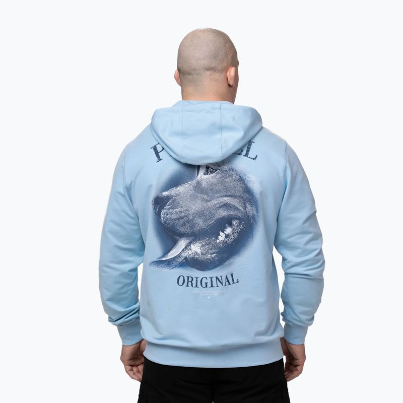 Herrenpullover Pitbull Midnight Sweatshirt Zip Hooded sky blue 3