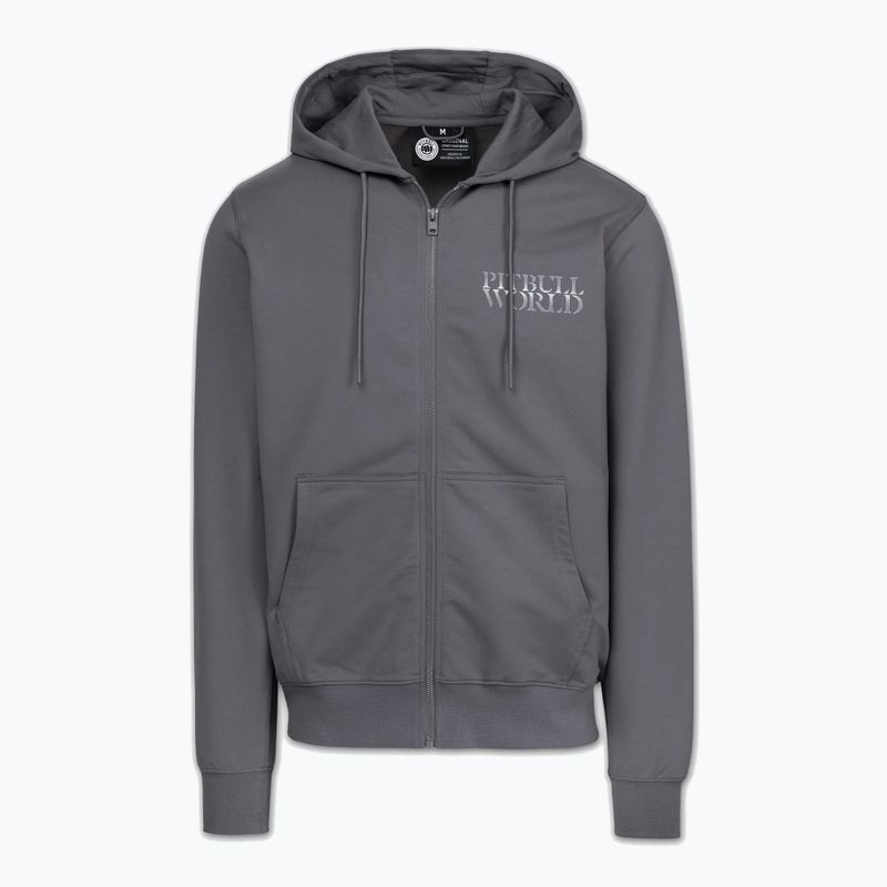 Herrenpullover Pitbull World Sweatshirt Zip Hooded graphite 6