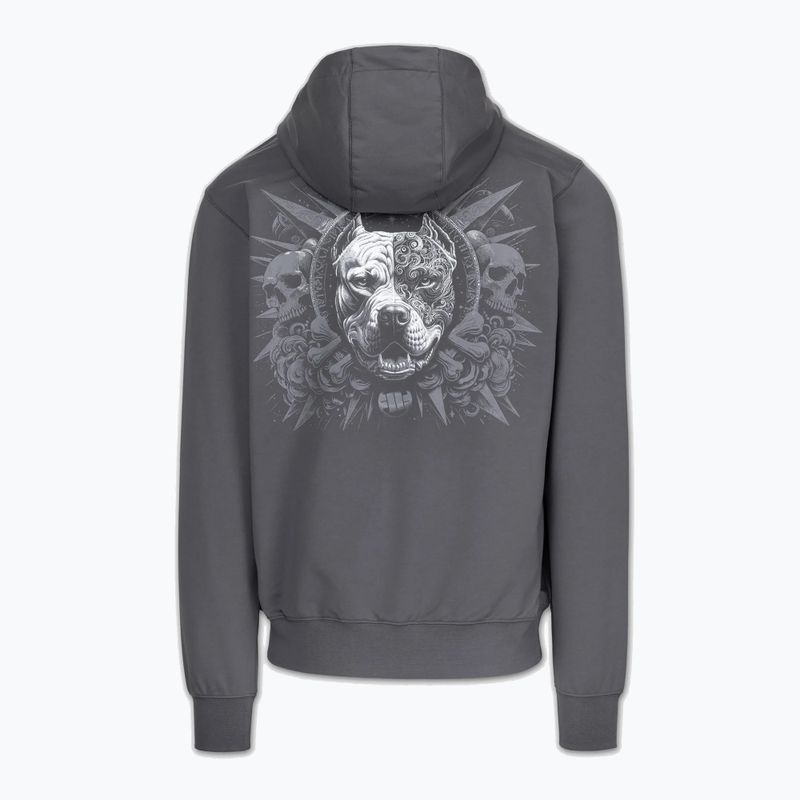 Herrenpullover Pitbull World Sweatshirt Zip Hooded graphite 7