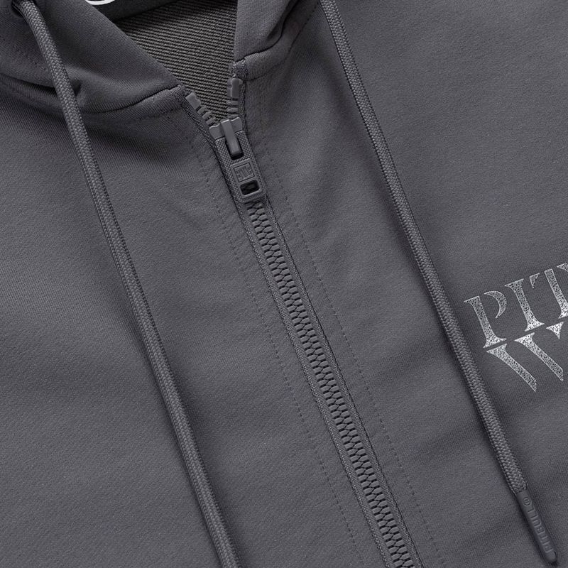 Herrenpullover Pitbull World Sweatshirt Zip Hooded graphite 9