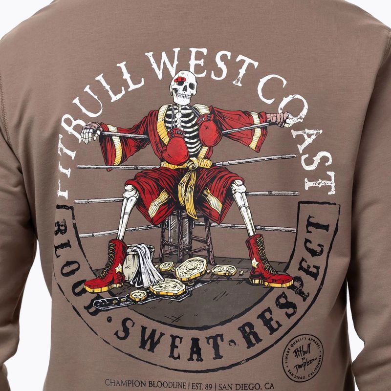 Herrenpullover Pitbull Bloodline 2 Sweatshirt Zip Hooded brown savana 4