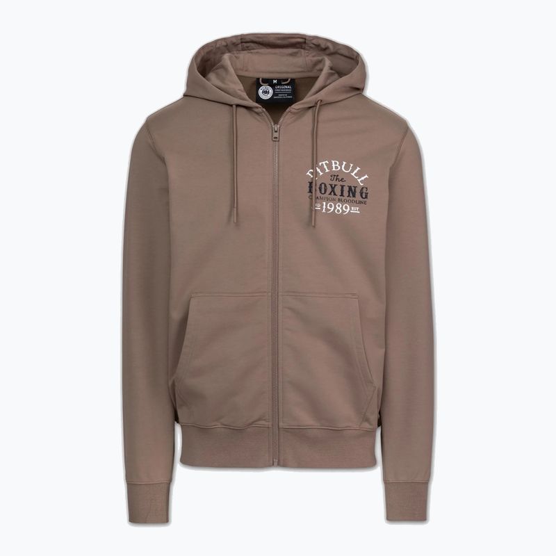 Herrenpullover Pitbull Bloodline 2 Sweatshirt Zip Hooded brown savana 5
