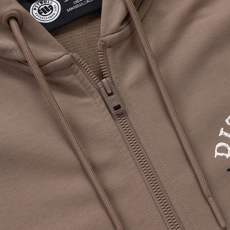 Herrenpullover Pitbull Bloodline 2 Sweatshirt Zip Hooded brown savana 7