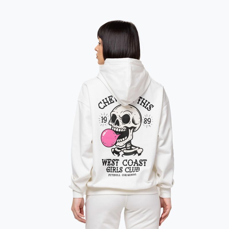 Damenpullover Pitbull Chew On This Hooded off white 3
