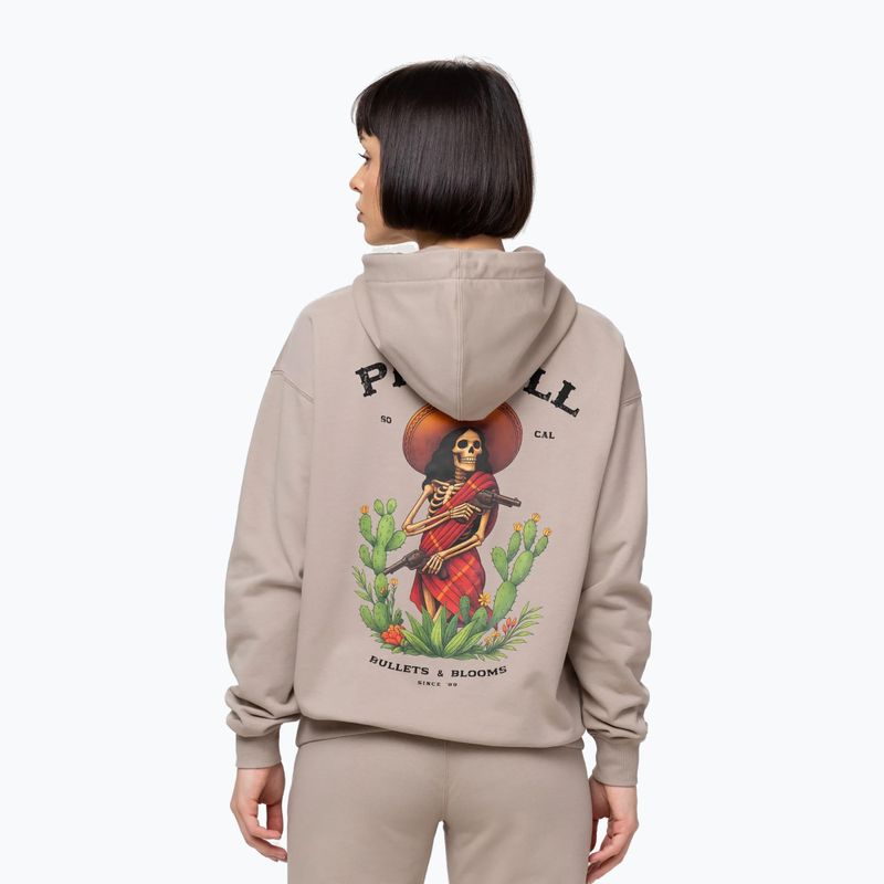 Damenpullover Pitbull Bullets & Blooms Hooded sand savana 3