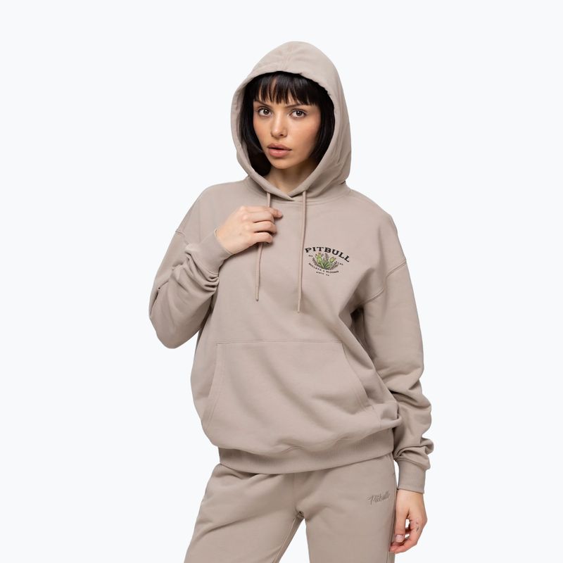 Damenpullover Pitbull Bullets & Blooms Hooded sand savana 4