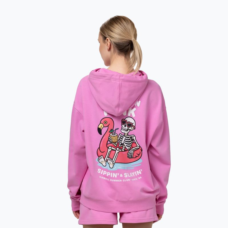Damenpullover Pitbull Rest In Pink Hooded ice pink 3