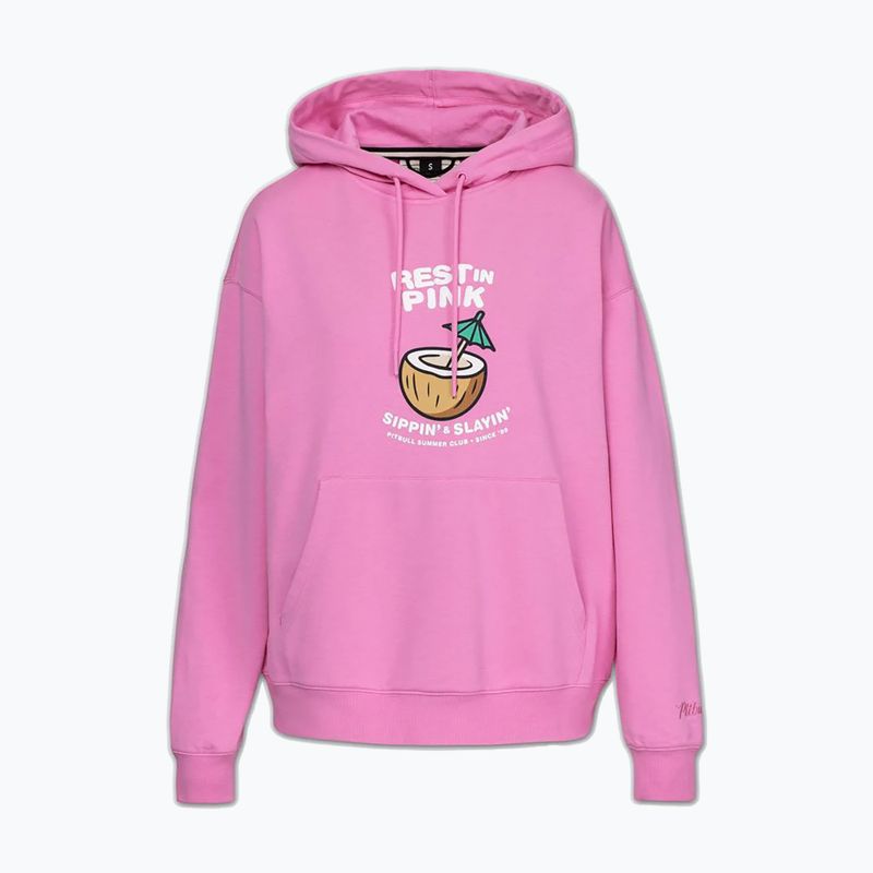 Damenpullover Pitbull Rest In Pink Hooded ice pink 4