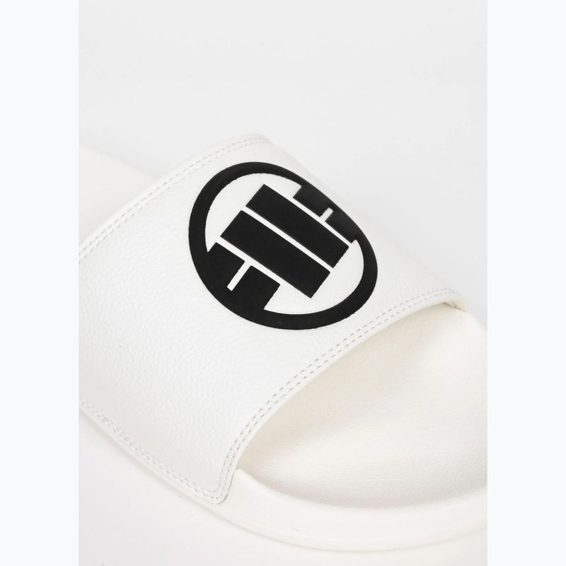 Herren-Badelatschen Pitbull Logo white 4