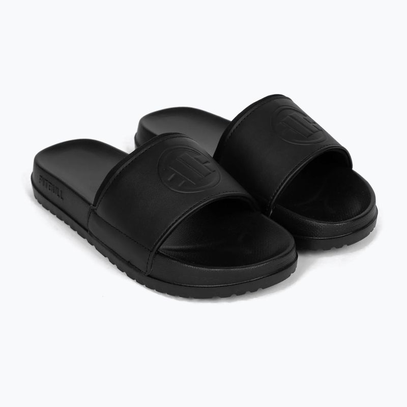Damenbadelatschen Pitbull Logo black