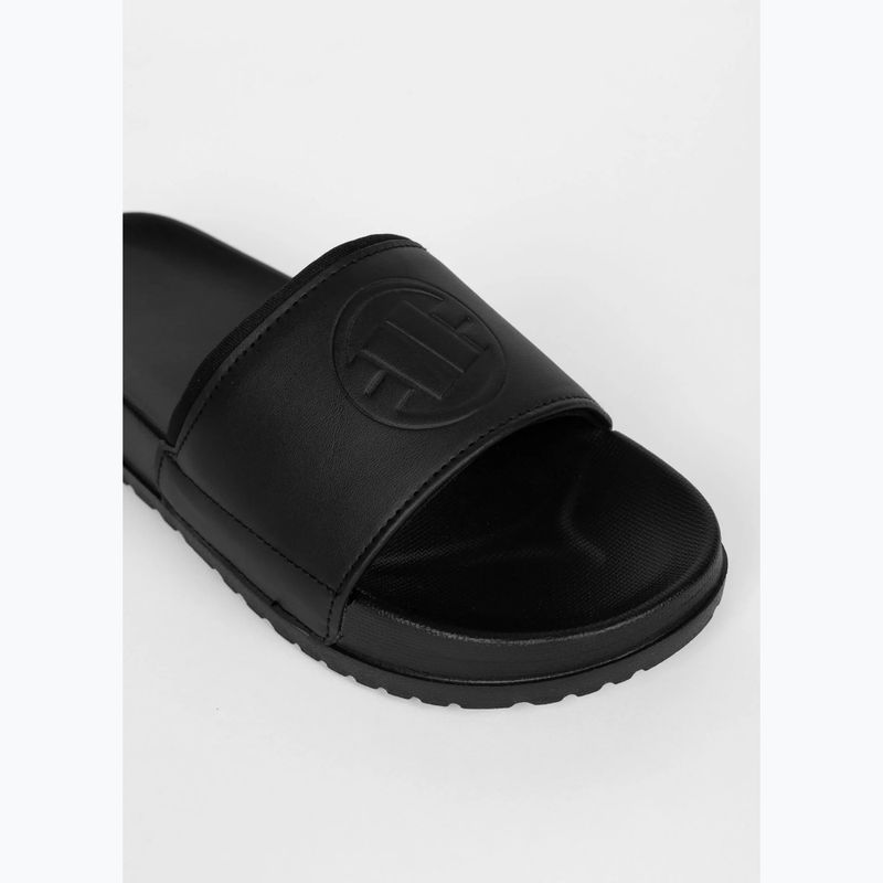 Damenbadelatschen Pitbull Logo black 5