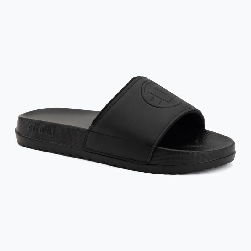 Damenbadelatschen Pitbull Logo black