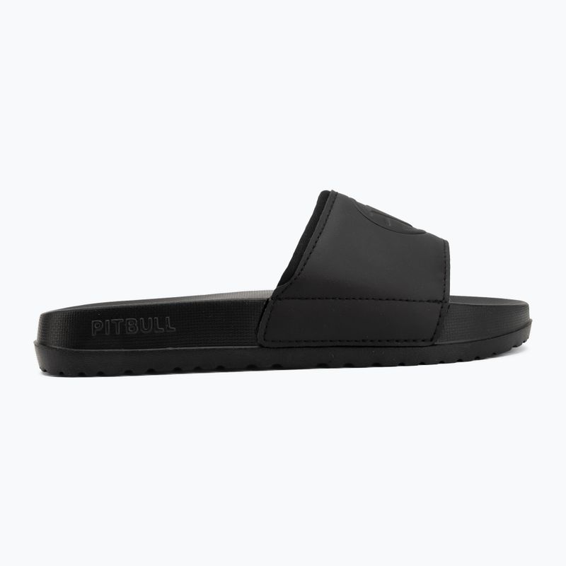 Damenbadelatschen Pitbull Logo black 2