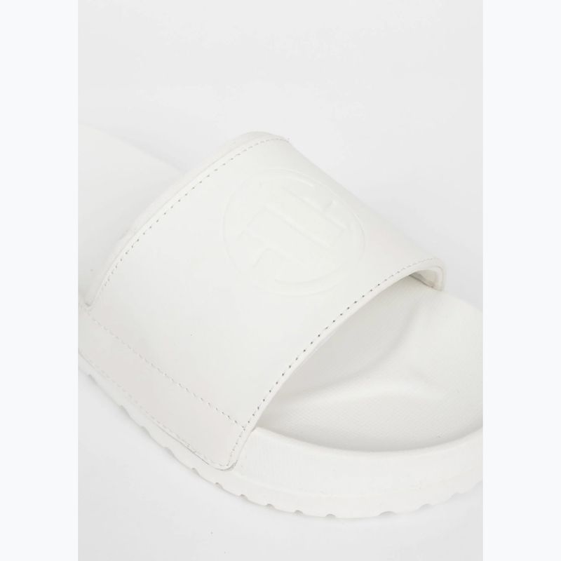 Damenbadelatschen Pitbull White logo 5