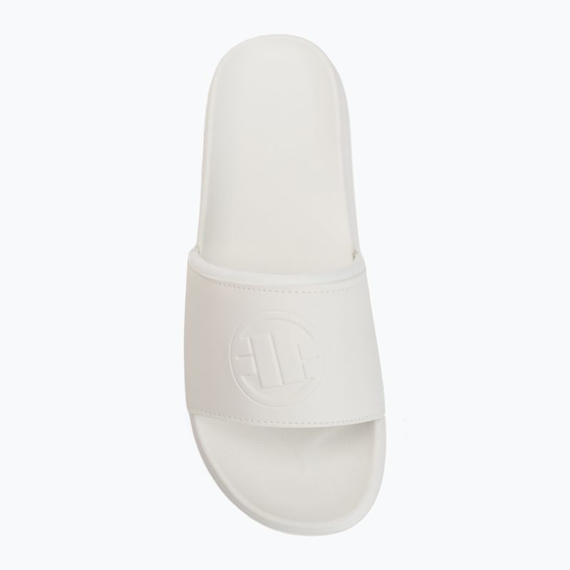 Damenbadelatschen Pitbull White logo 5