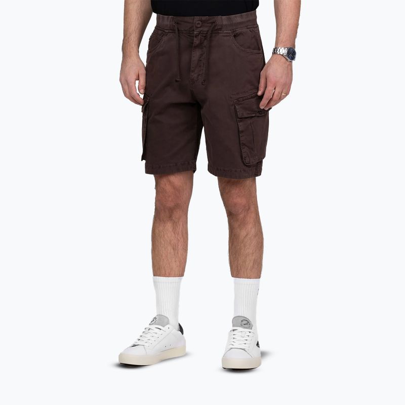 Herren-Shorts Pitbull Proctor Drawstring Cargo dark brown 3