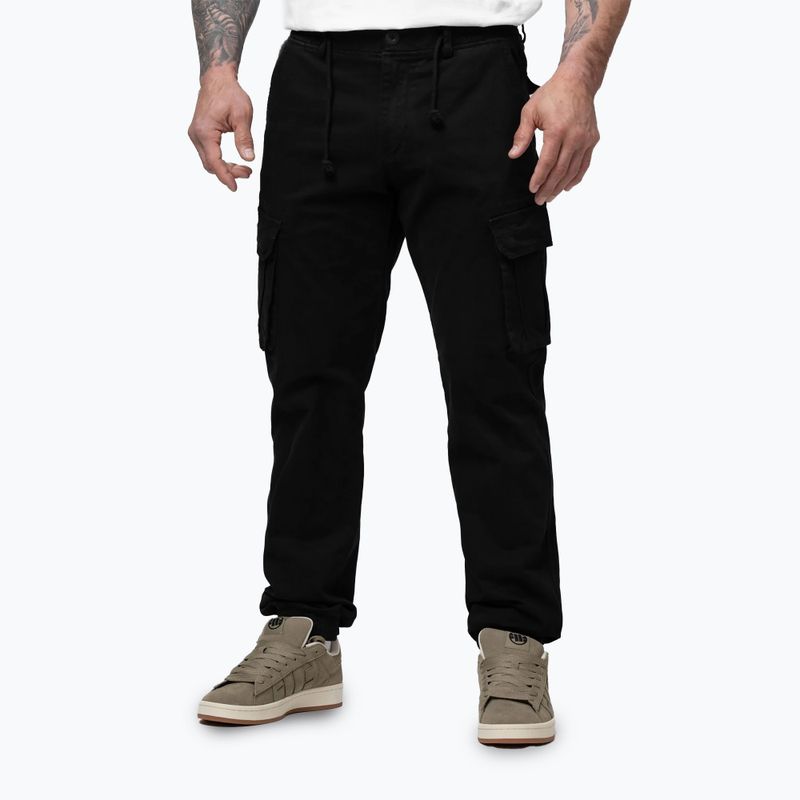 Herrenhose Pitbull Proctor Drawstring Jogger Cargo black 4