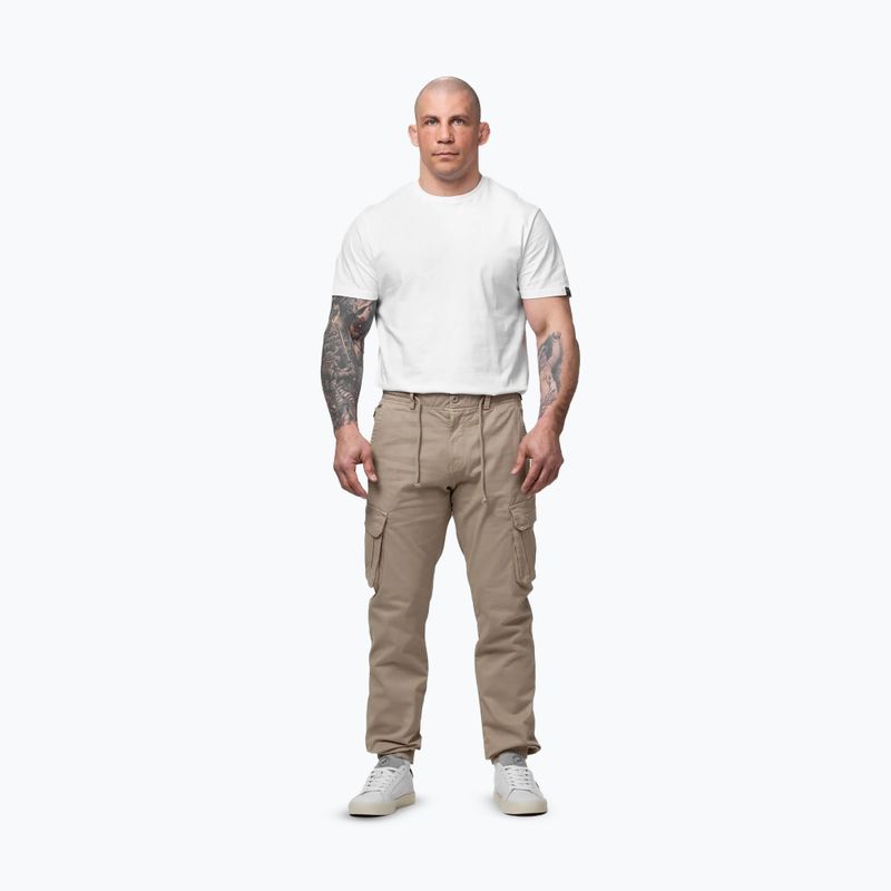 Herrenhose Pitbull Proctor Drawstring Jogger Cargo light sand 2