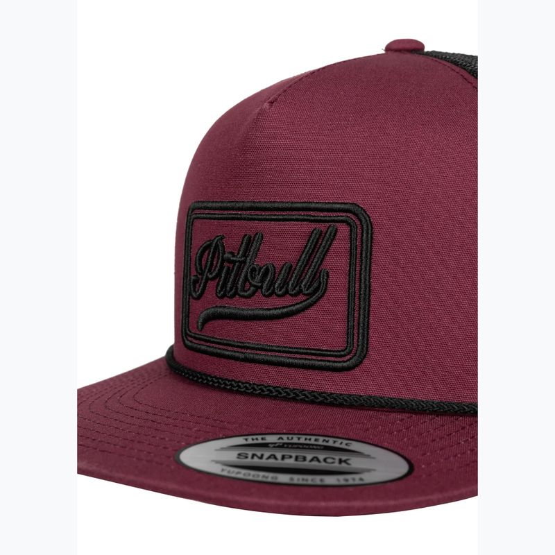 Herren-Basecap Pitbull Original 1989 burgundy/black 3