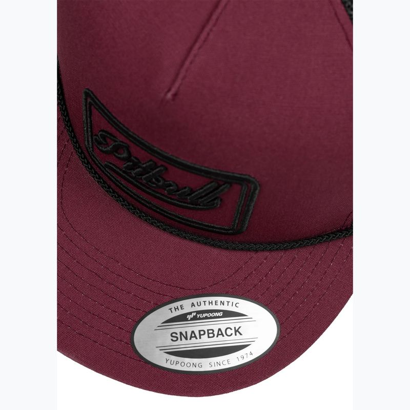 Herren-Basecap Pitbull Original 1989 burgundy/black 4