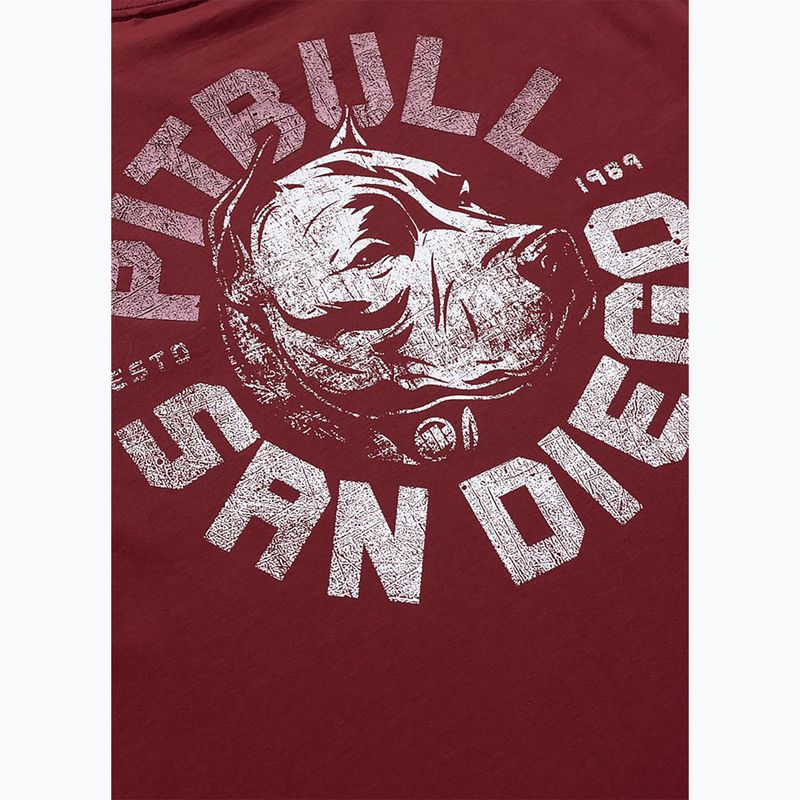 Herren-Shirt Pitbull Dog SD burgundy 8