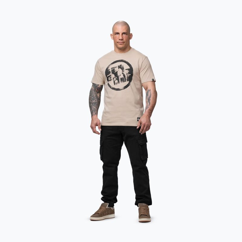Herren-Shirt Pitbull Palms ultra light sand logo 2