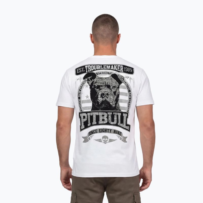 Herren-Shirt Pitbull Troublemarker white 3
