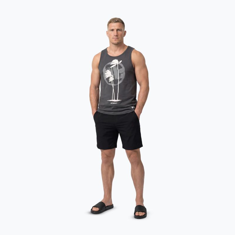 Herren-Shirt Pitbull Palms Tank Top light sand 2