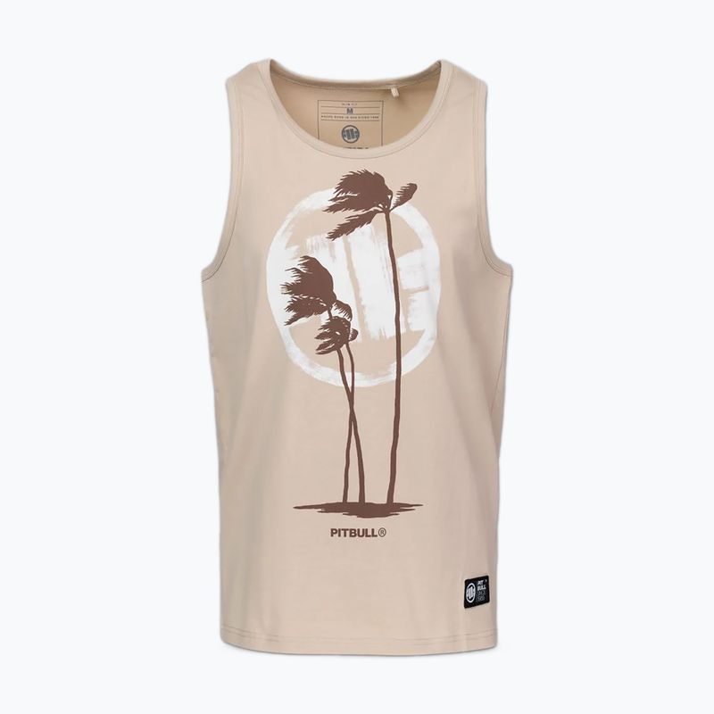 Herren-Shirt Pitbull Palms Tank Top light sand 3