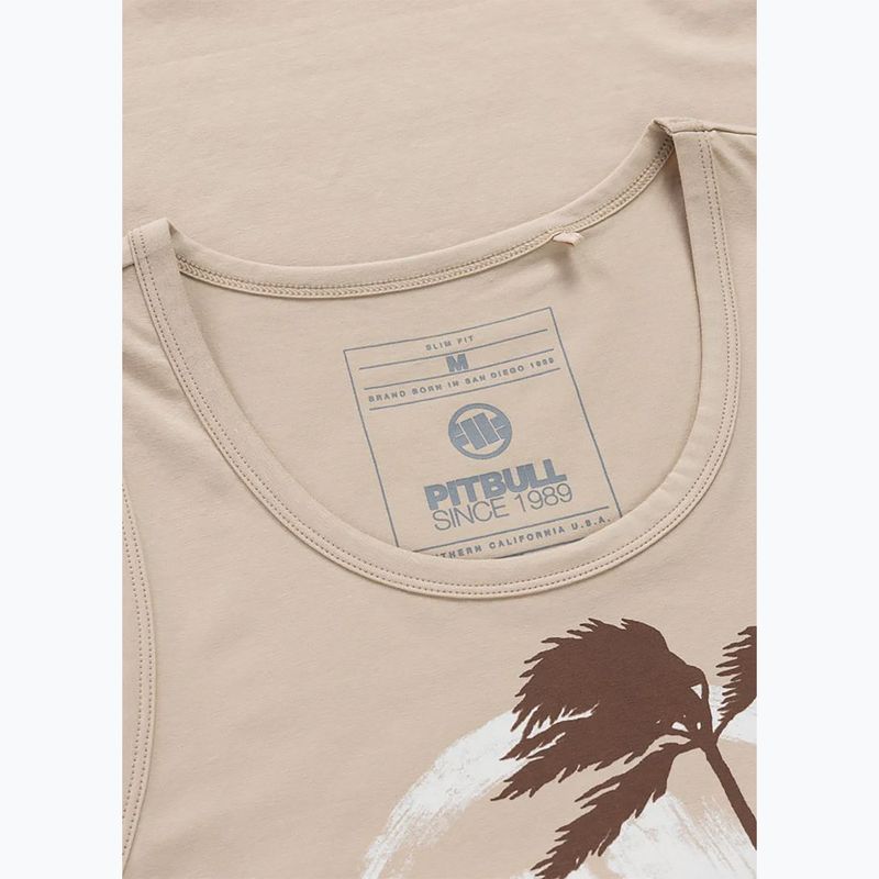 Herren-Shirt Pitbull Palms Tank Top light sand 5