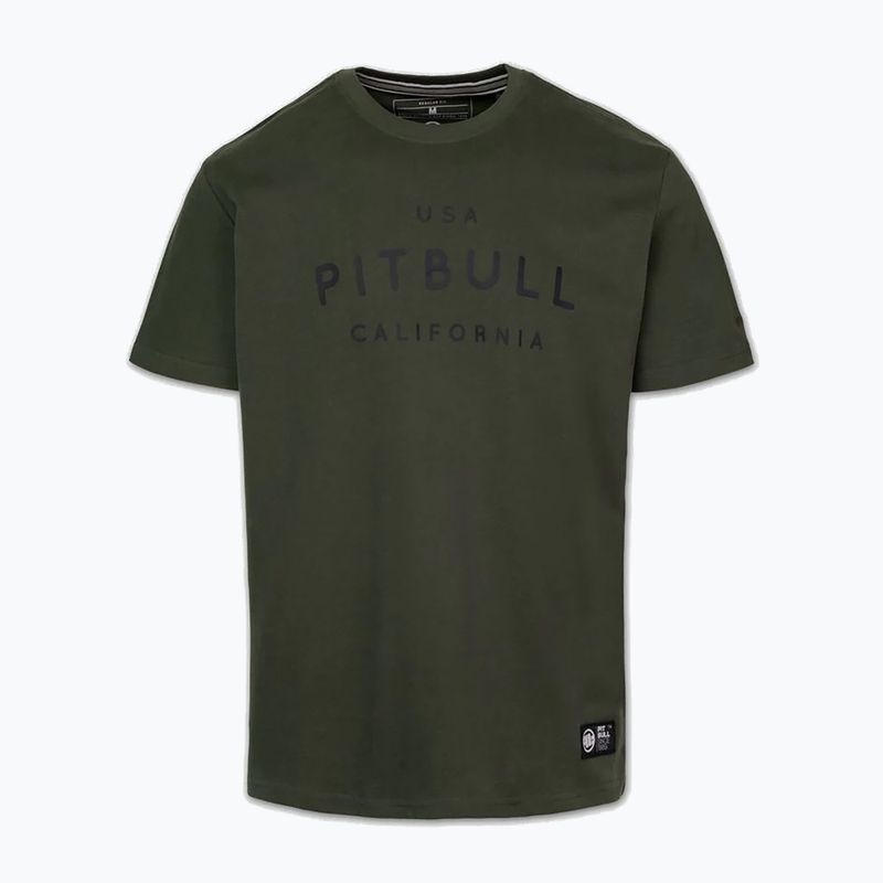 Herren-Shirt Pitbull USA CAL Big Logo old green 4