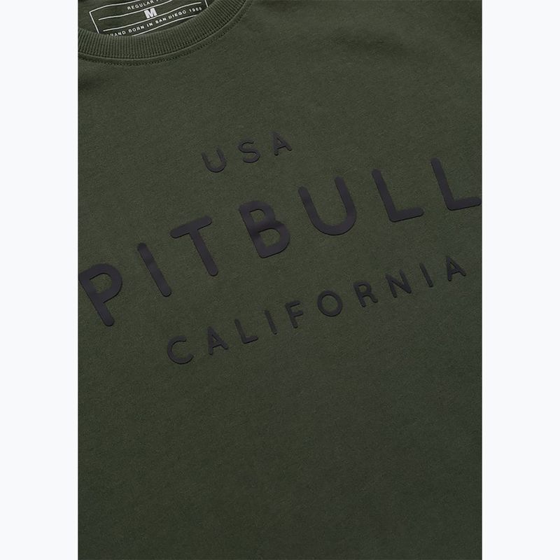 Herren-Shirt Pitbull USA CAL Big Logo old green 7