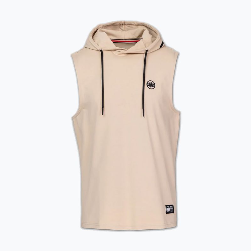 Herren-Trainingssweatshirt Pitbull Mercado Hilltop Sleeveless Hooded pale sand 3