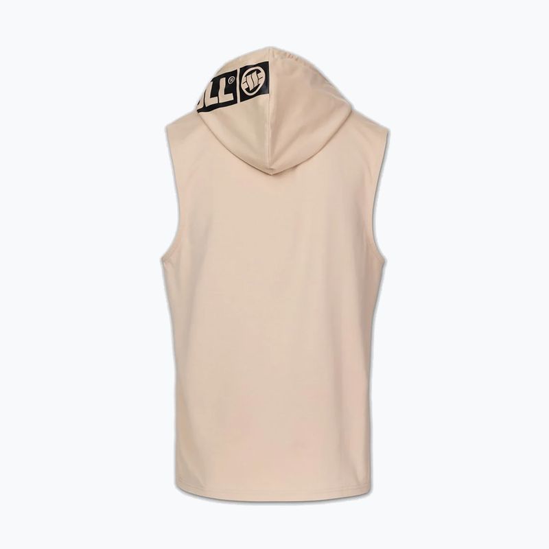 Herren-Trainingssweatshirt Pitbull Mercado Hilltop Sleeveless Hooded pale sand 4