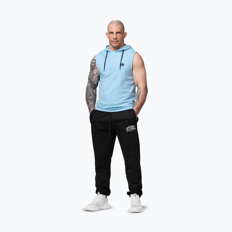 Herren-Trainingssweatshirt Pitbull Mercado Hilltop Sleeveless Hooded light blue 2