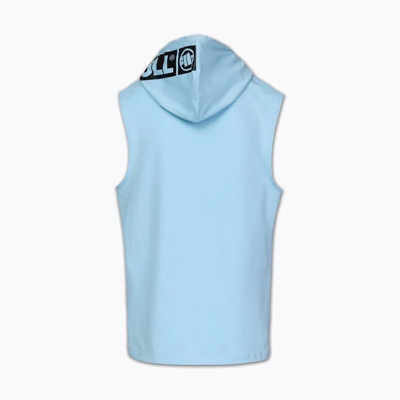 Herren-Trainingssweatshirt Pitbull Mercado Hilltop Sleeveless Hooded light blue 7