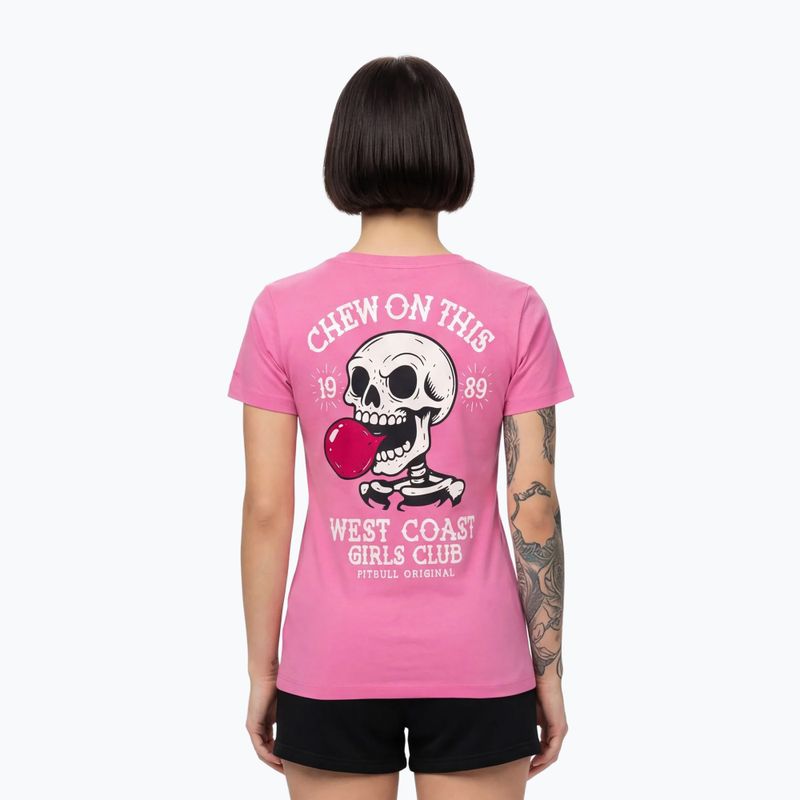 Damen-T-Shirt Pitbull Chew On This ice pink 3