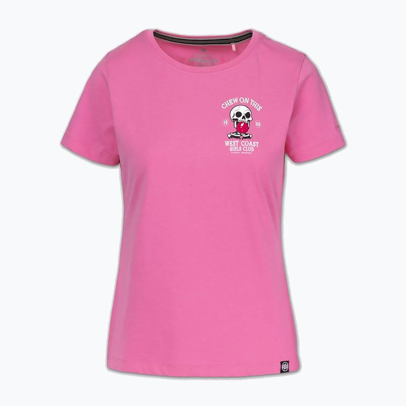 Damen-T-Shirt Pitbull Chew On This ice pink 4