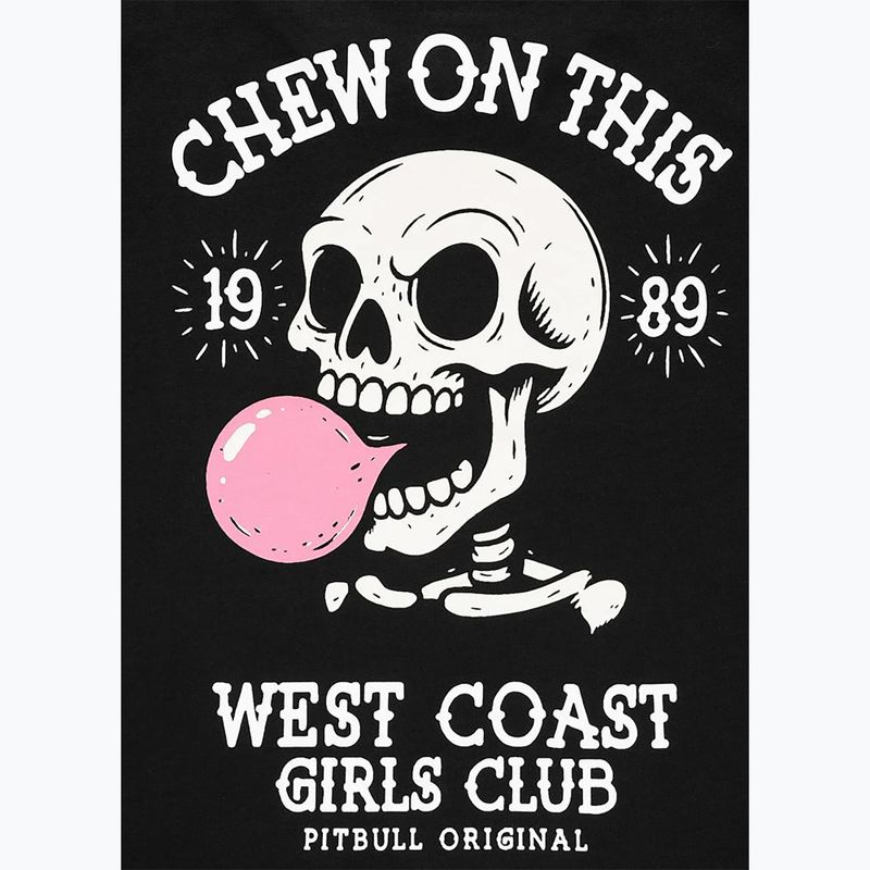Damen-T-Shirt Pitbull Chew On This black 9