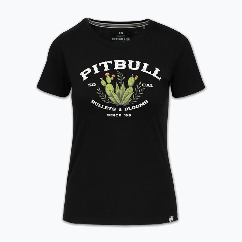 Damen-T-Shirt Pitbull Bullets & Blooms black 3