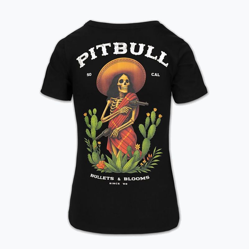 Damen-T-Shirt Pitbull Bullets & Blooms black 4