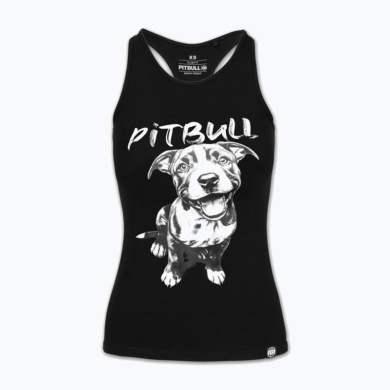Damen-T-Shirt Pitbull Puppy 2 Tank Top black 4