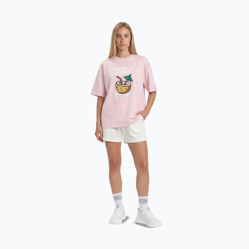 Damen-T-Shirt Pitbull Rest In Pink Oversize strawberry cream 2