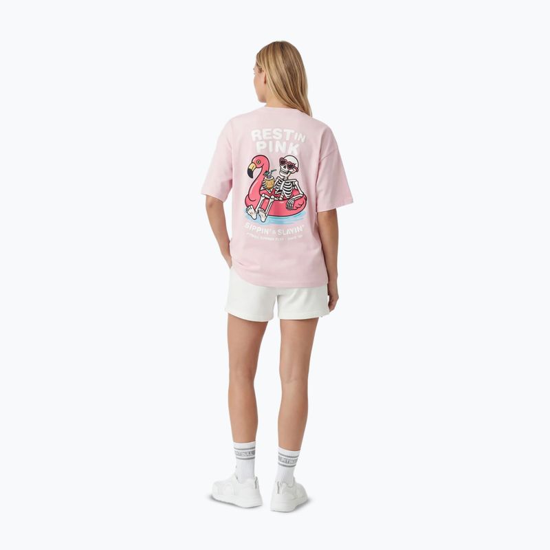 Damen-T-Shirt Pitbull Rest In Pink Oversize strawberry cream 3