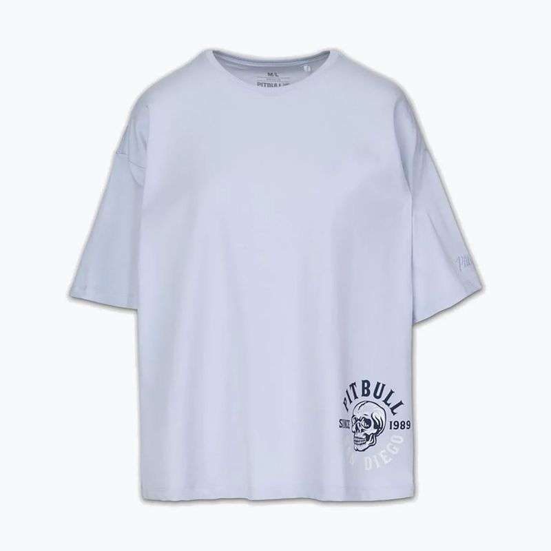 Damenpullover Pitbull Skull Oversize frosted blue 5