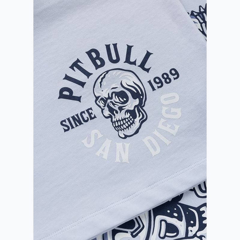 Damenpullover Pitbull Skull Oversize frosted blue 9